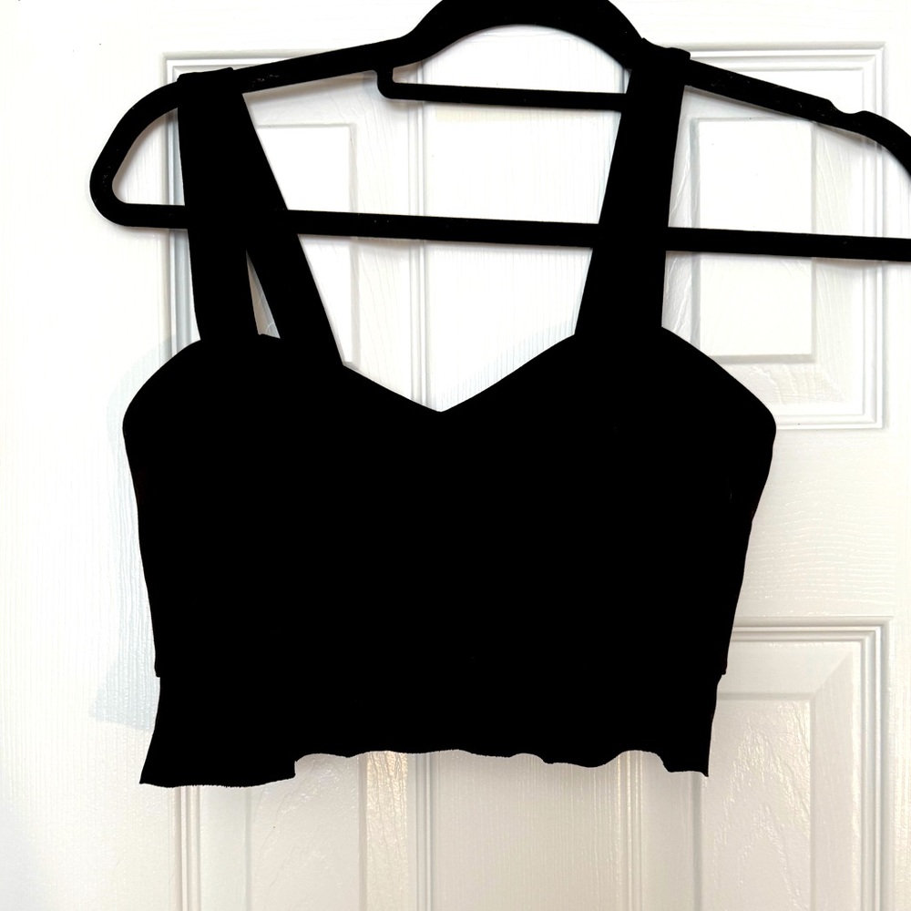 Cute + Dressy Cropped Top | Forever 21 | Medium | Black